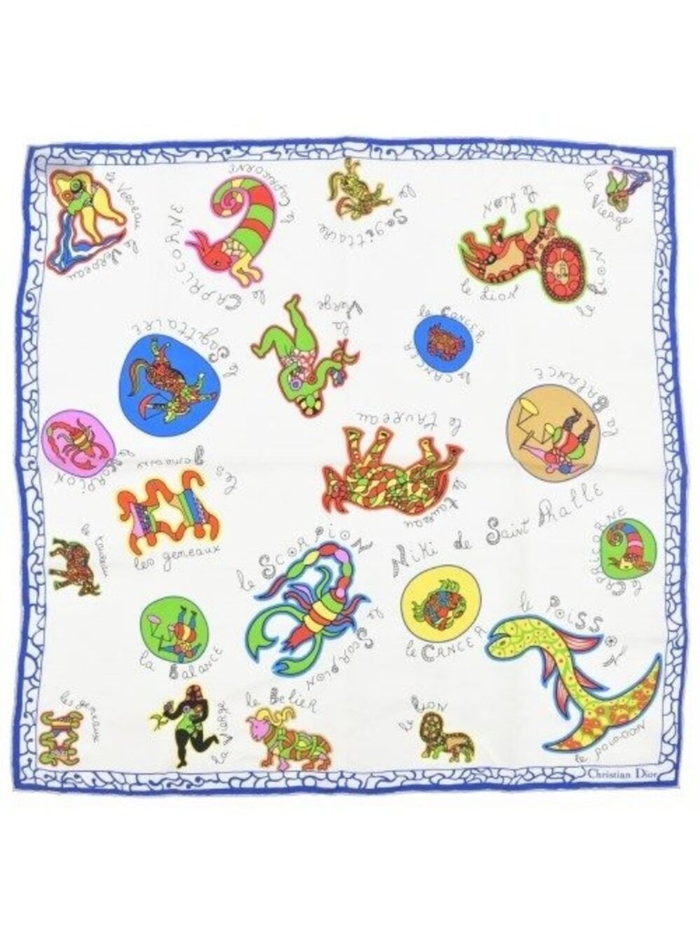 Dior Bandana Scarf White